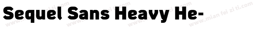 Sequel Sans Heavy He字体转换